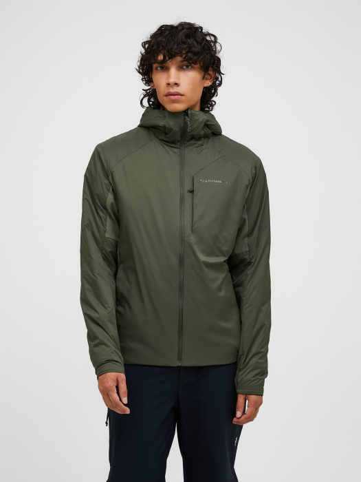 Freelight Reversible Insulated Hood Jacket Men Pine Needle Freelight Reversible Insulated Hood Jacket Men Pine Needle