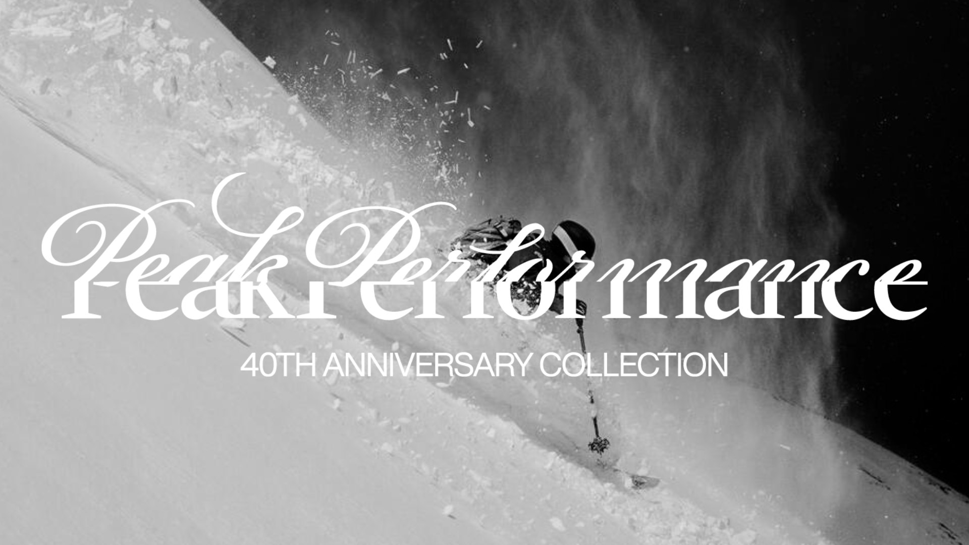 Narciarz w puchu — Peak Performance 40th Anniversary Collection